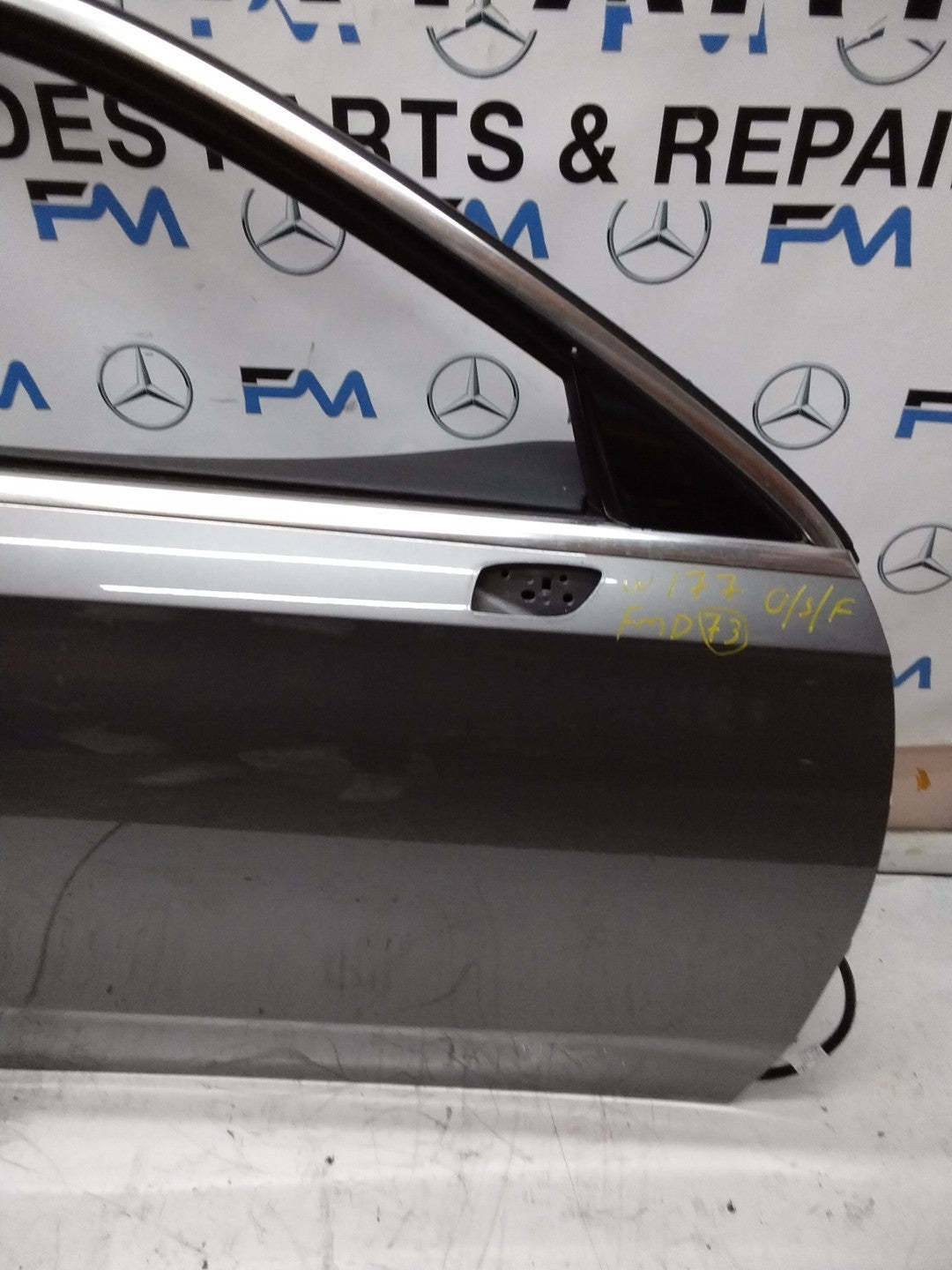 MERCEDES BENZ A-CLASS W177 DRIVER SIDE FRONT DOOR O/S/F COMPLETE GREY FMD73