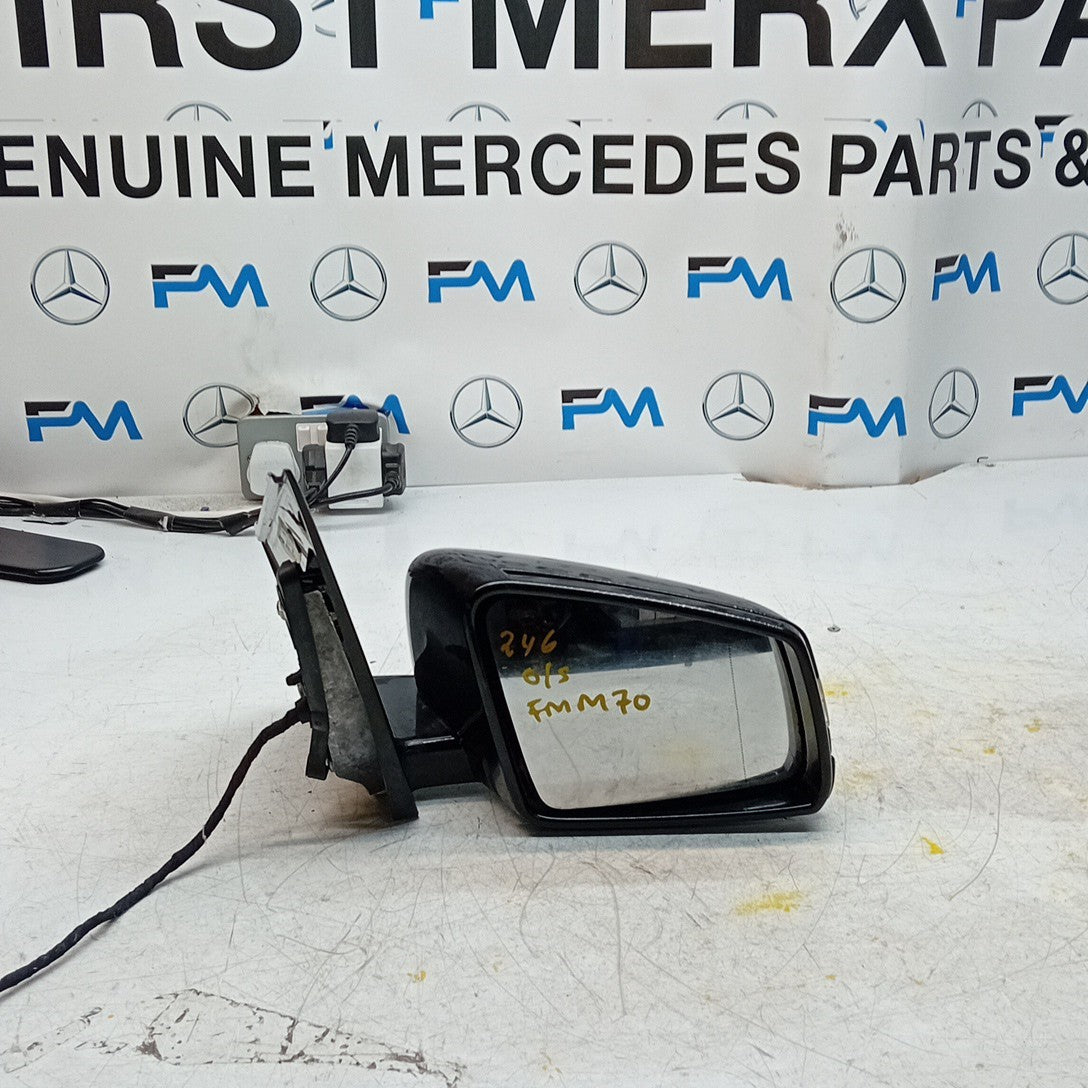 MERCEDES B-CLASS W246 DRIVER WING MIRROR OSF BLACK A2468100301 FMM70