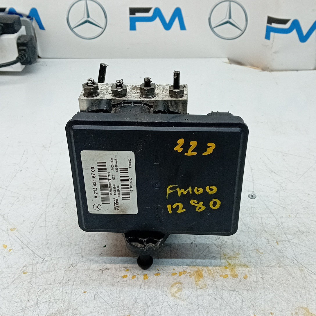 MERCEDES BENZ E-CLASS W213 ABS PUMP MODULE CONTROL UNIT A2134316700 FM001280