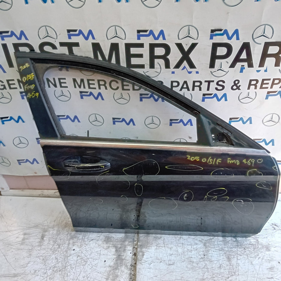 MERCEDES BENZ C-CLASS W205 SLN DRIVER FRONT DOOR OSF BLACK 2014 ON FMD469