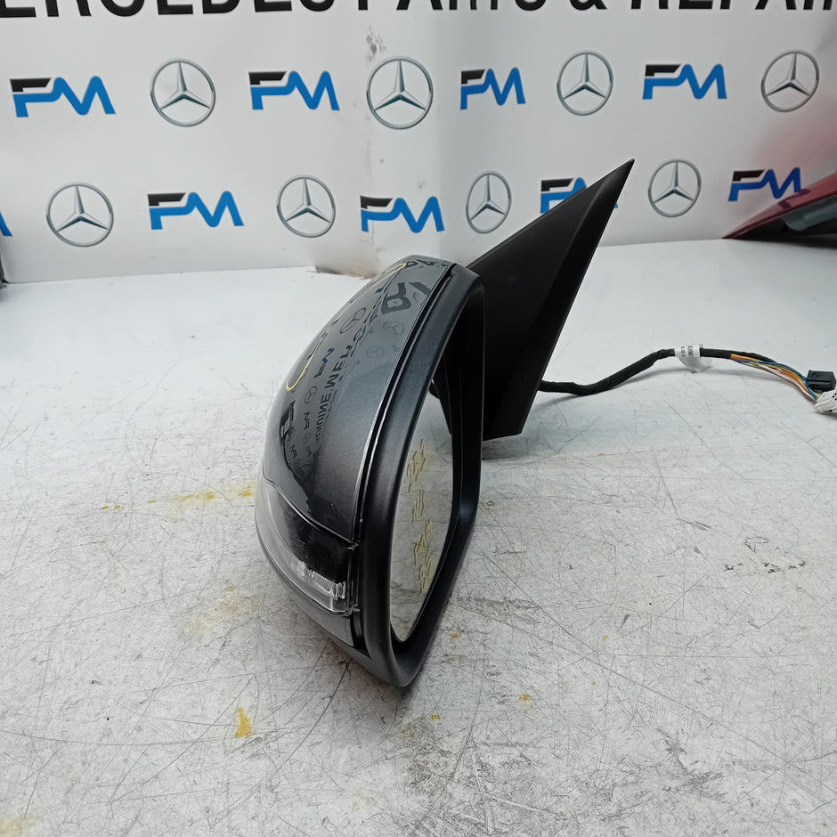 MERCEDES BENZ GLC W253 PASSENGER WING MIRROR NS GREY PL A2538103901 FMM85