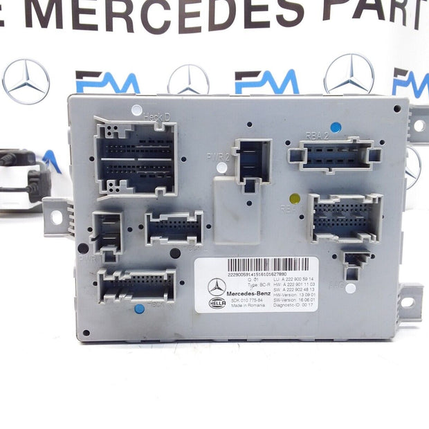 MERCEDES S-CLASS REAR SAM CONTROL MODULE W222 A2229005914 FM00384