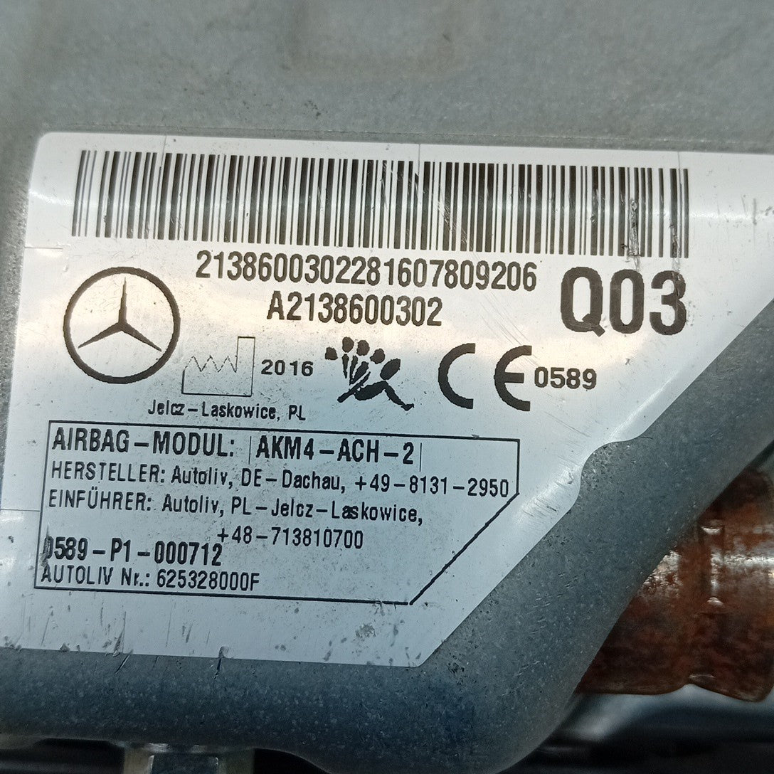 MERCEDES E-CLASS W213 KNEE AIRBAG DRIVER OS RIGHT Q03 A2138600302 FM001222