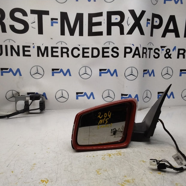 MERCEDES C-CLASS  W204 PASSENGER SIDE WING MIRROR A2048106593 RED FMM19