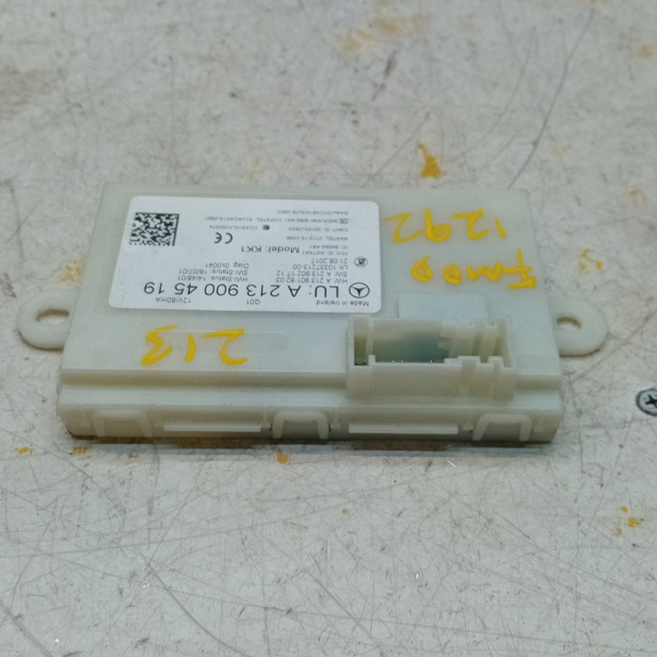 MERCEDES BENZ E-CLASS KEYLESS GO CONTROL UNIT W213 A2139004519 FM001292