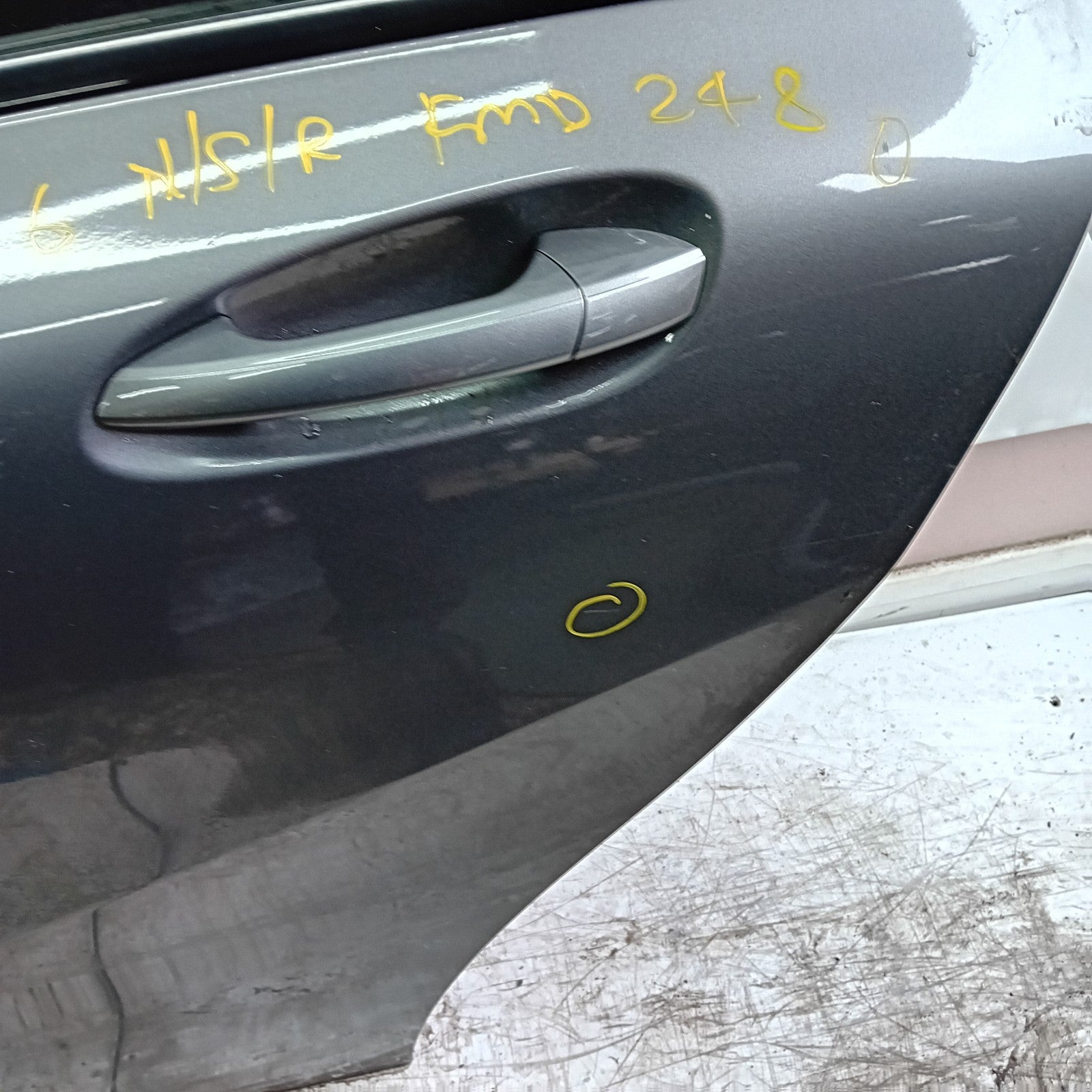 MERCEDES A-CLASS W176 PASSENGER REAR DOOR NSR GREY 2012-18 COMPLETE FMD248