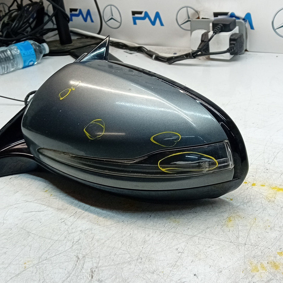 MERCEDES E-CLASS W213 PASSENGER WING MIRROR NSF GREY PL BS A2138103900 FMM67