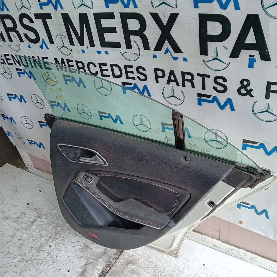 MEECEDS BENZ CLA W117 DRIVER FRONT DOOR OSF WHITE  2013-19 COMPLETE FMD399