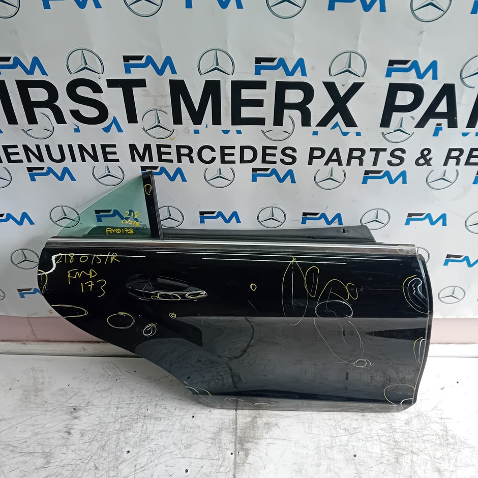 MERCEDES CLS W218 COUPE DRIVER SIDE REAR DOOR 2011-17 BLACK COMPLETE FMD173