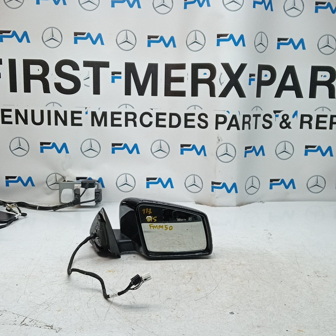 MERCEDES CLA W117 DRIVER SIDE WING MIRROR BLACK A1178102019 PL 2013-19 FMM50