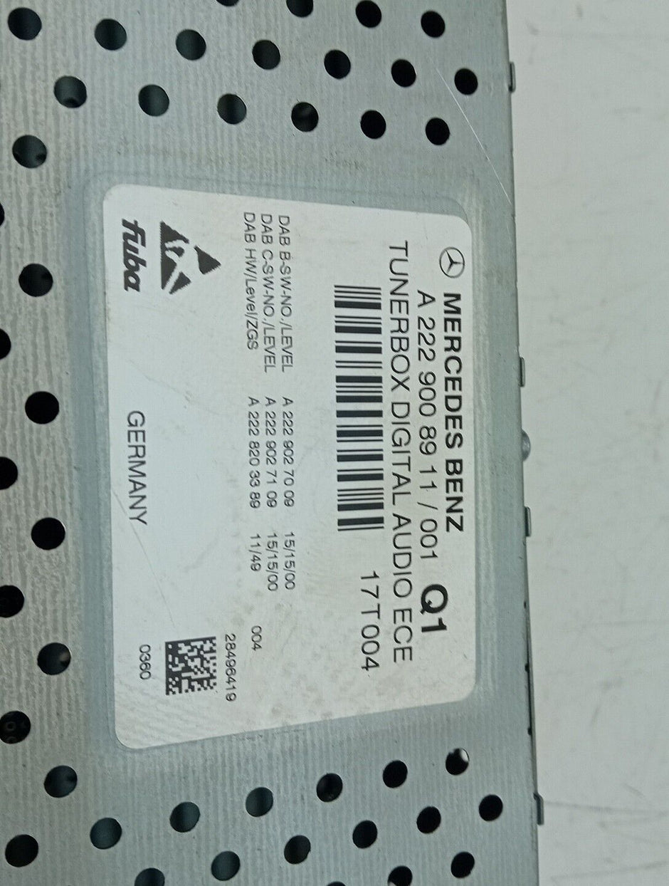 Mercedes Glc C E Class Radio Tuner Box W253 W205 W213 14-21 A2229008911 FM292