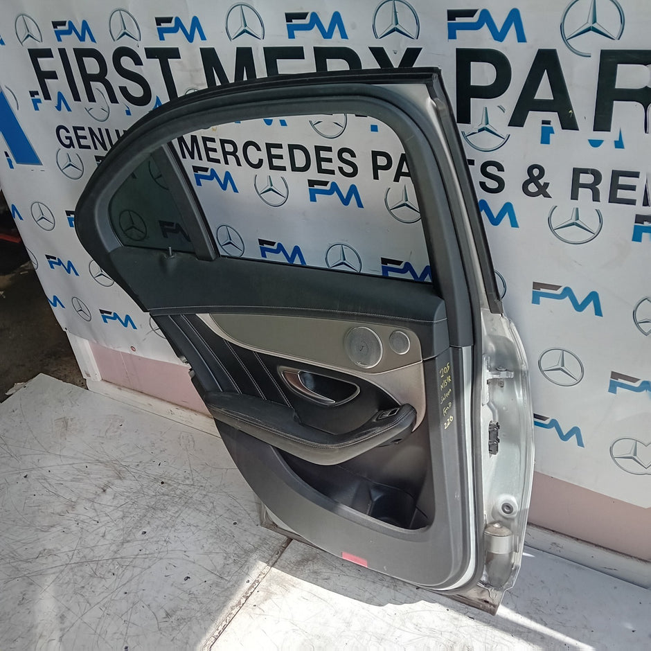 MERCEDES C-CLASS W205 SLN PASSENGER REAR DOOR NSR SILVER 2014 ON COMPLETE FMD220