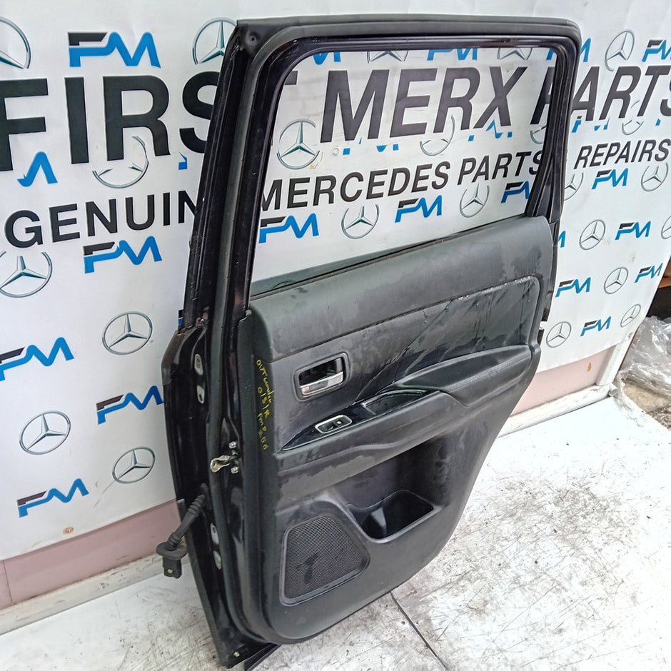 MITSUBISHI OUTLANDER MK3 DRIVER SIDE REAR DOOR OSR 2013 BLACK FMD256