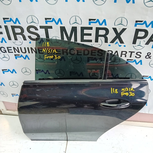 MERCEDES BENZ CLS W118 PASSENGER SIDE REAR DOOR N/S/R COMPLETE BLACK FMD30
