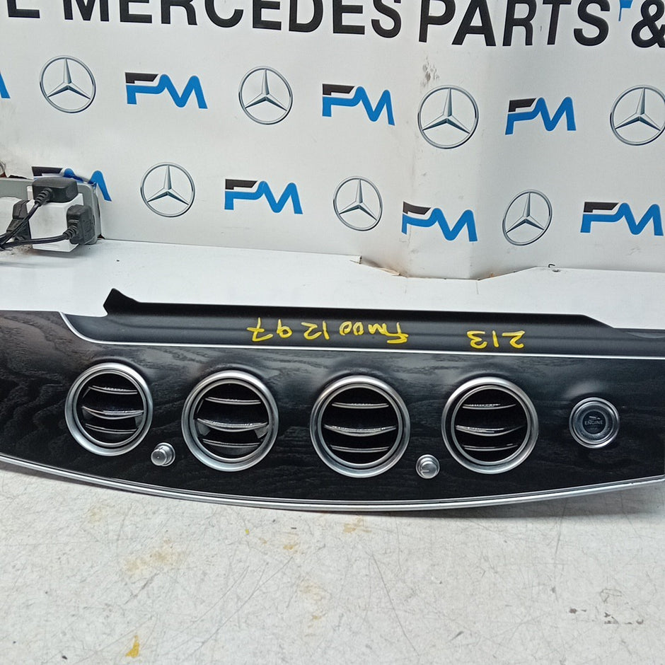 MERCEDES E-CLASS DASHBOARD TRIM PANEL+ 4 AIRVENT+ ENGINE START BUTTON FM001297