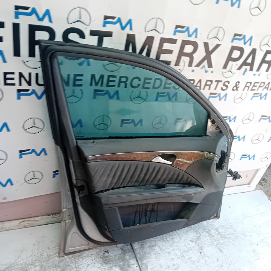 MERCEDES E-CLASS W211 PASSENGER FRONT DOOR NSF 2009 SILVER FMD504