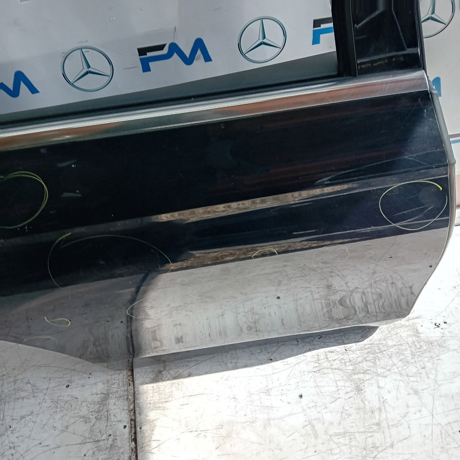 MERCEDES E-CLASS W213 SALOON DRIVER REAR DOOR OSR BLACK 2016 ON COMPLETE FMD222