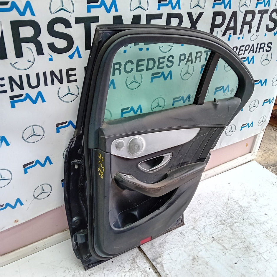 MERCEDES BENZ C-CLASS W205 DRIVER SIDE REAR DOOR O/S/R  GREY FMD131