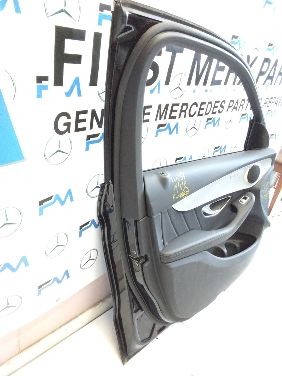 MERCEDES BENZ GLC W253 PASSENGER SIDE FRONT DOOR N/S/F COMPLETE BLACK FMD65