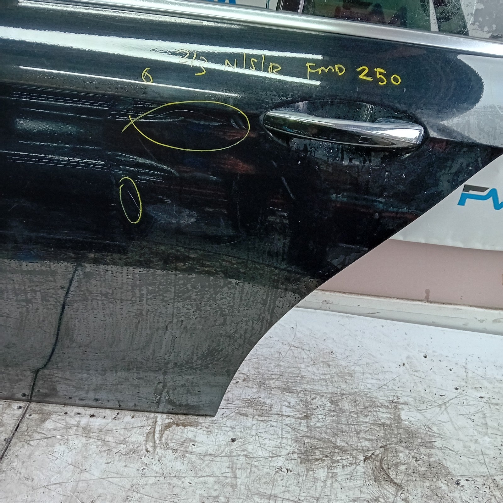MERCEDES E-CLASS W213 SLN PASSENGER REAR DOOR NSR BLACK 2016 ON COMPLETE FMD250
