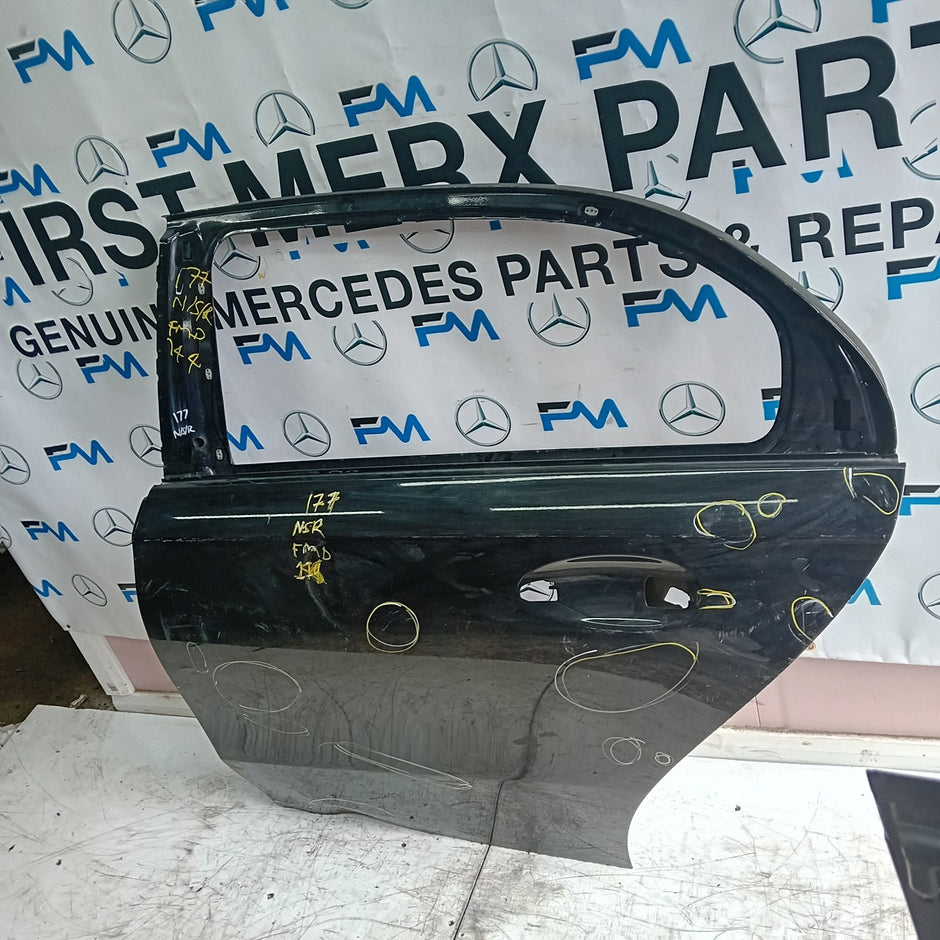 MERCEDES BENZ A-CLASS W177 PASSENGER SIDE REAR DOOR N/S/R BLACK  FMD144