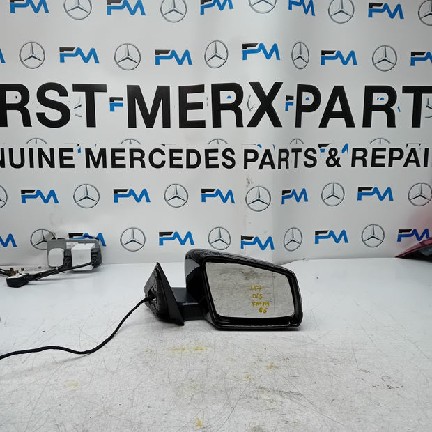 MERCEDES BENZ CLA W117 DRIVER WING MIRROR OS BLACK  A1178101419 FMM86