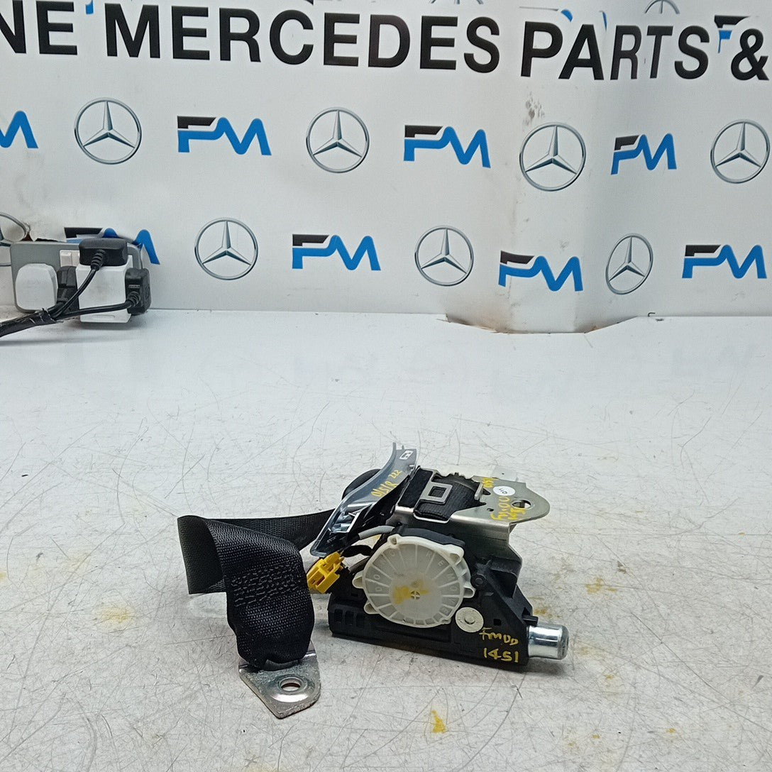 MERCEDES S-CLASS W222 DRIVER RIGHT SEAT BELT BLACK A2228600885 2015 FM001451