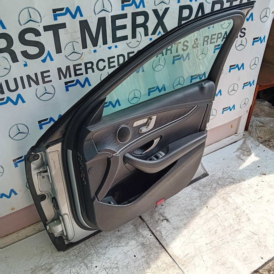 MERCEDES E-CLASS W213 SLN DRIVER FRONT DOOR OSF 2016 ON SILVER COMPLETE FMD273
