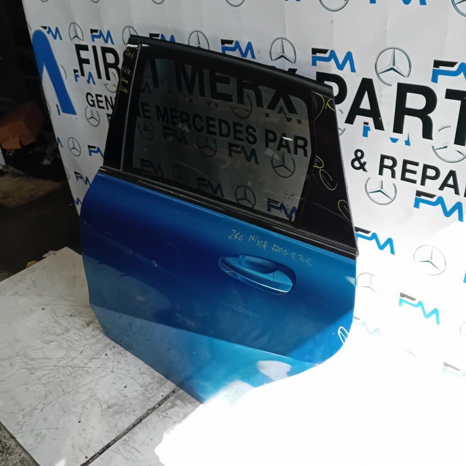 MERCEDES B-CLASS W246 PASSENGER REAR DOOR NSR BLUE 2012-19 COMPLETE FMD224