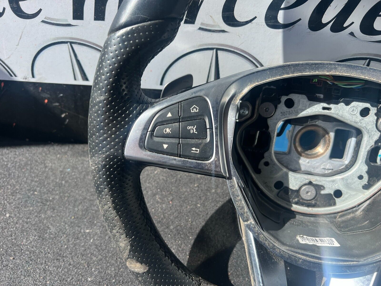 2014-2018 MERCEDES C CLASS W205 STEERING WHEEL WITH PADDLE SHIFTS A0004603803