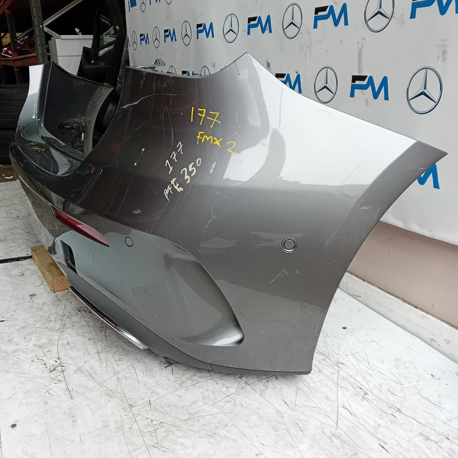 MERCEDES BENZ  A-CLASS W177 REAR BUMPER A1778804506 GREY 2018 COMPLETE FMX2