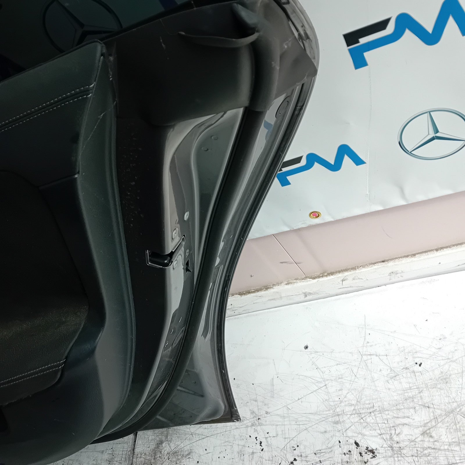 MERCEDES BENZ CLA C118 DRIVER REAR DOOR OSR GREY 2019 ON COMPLETE FMD201
