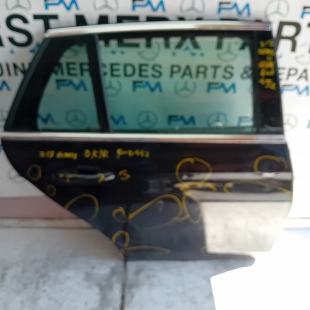 MERCEDES E-CLASS S213 EST DRIVER REAR DOOR OSR BLACK 2016 ON COMPLETE FMD452
