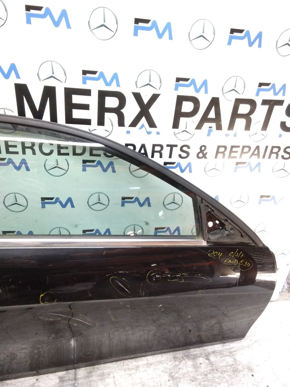 MERCEDES C-CLASS W204 SLN DRIVER FRONT DOOR OSF BLACK 2008-14  FMD534