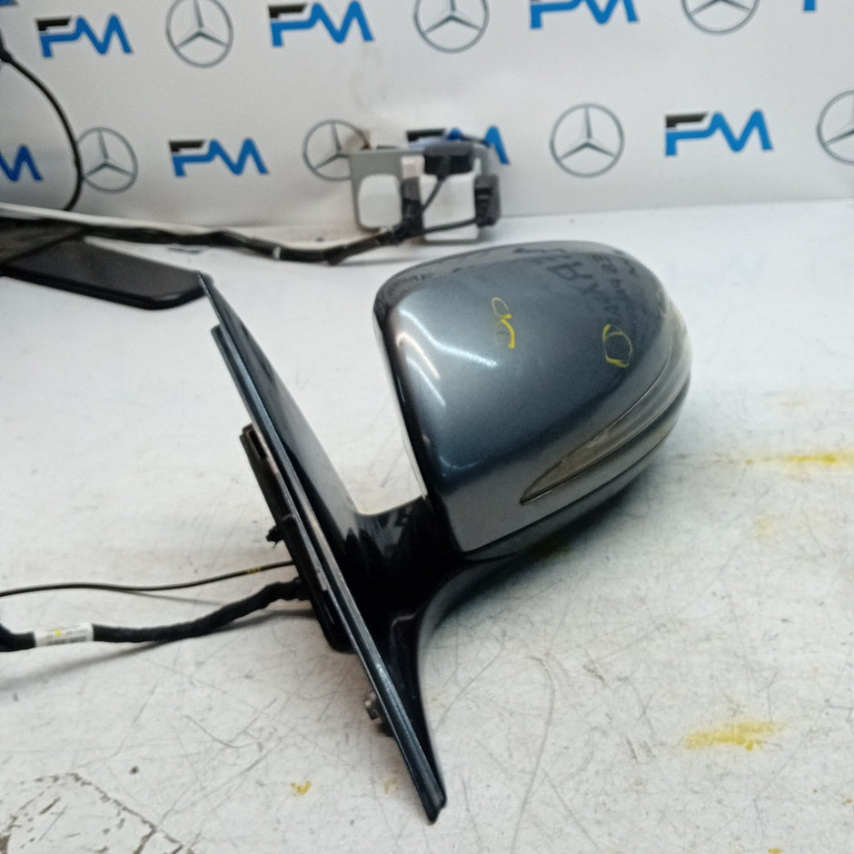 MERCEDES E-CLASS W213 PASSENGER WING MIRROR NSF GREY PL BS A2138103900 FMM67