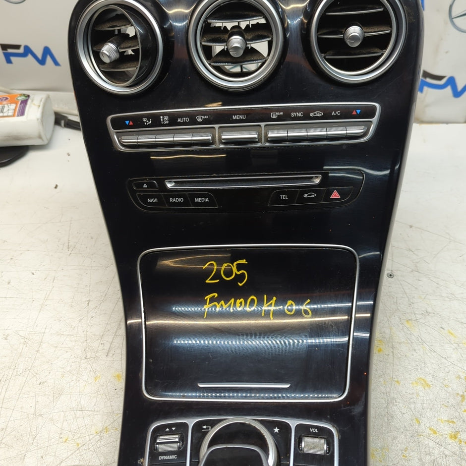  MERCEDES E-CLASS W205 CENTRE CONSOLE + 3 AIR VENT A2054402032 FM001406