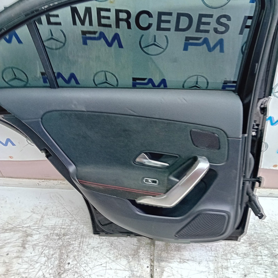 MERCEDES A-CLASS W177 SLN DRIVER REAR DOOR OSR BLACK 2018 ON COMPLETE FMD269