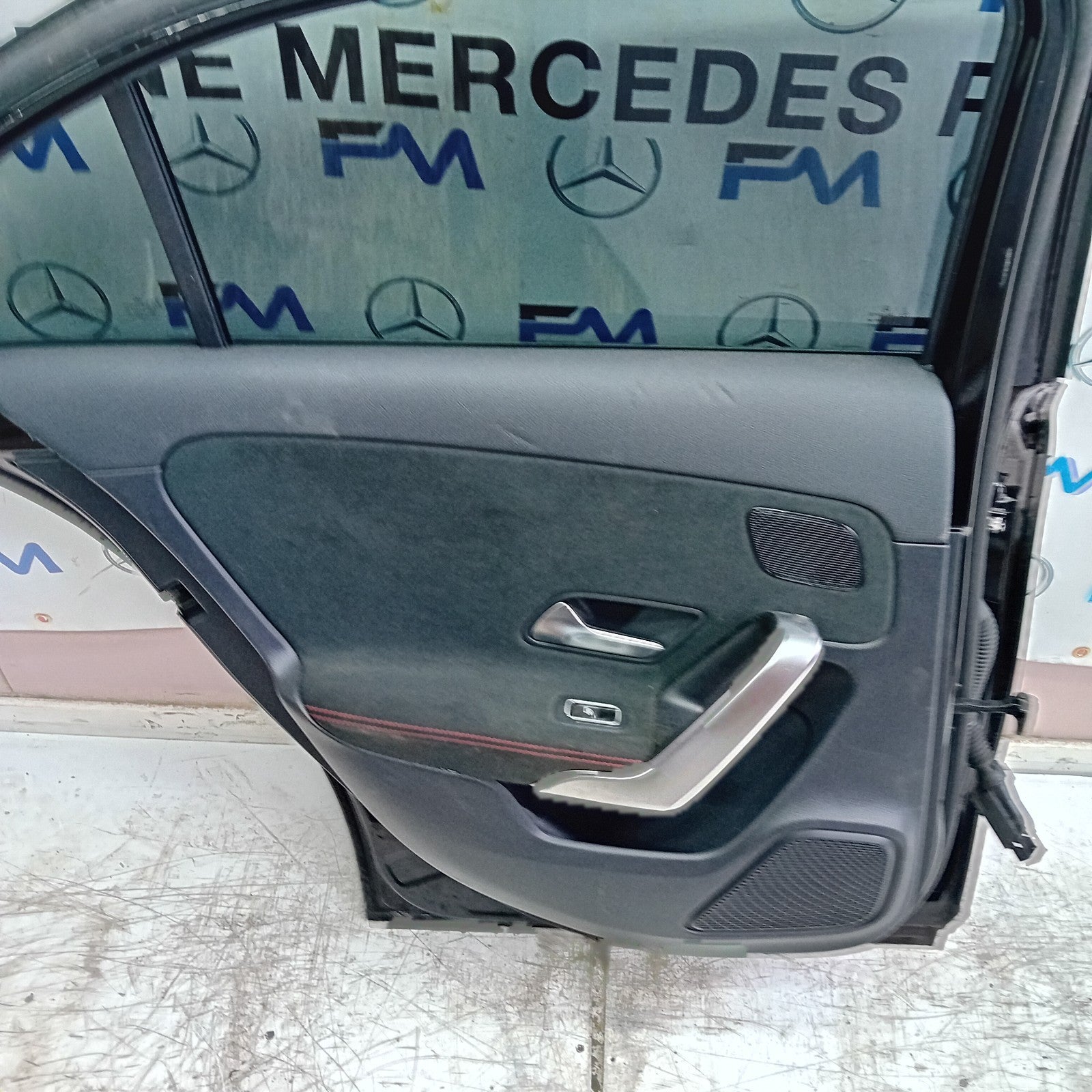 MERCEDES A-CLASS W177 SLN DRIVER REAR DOOR OSR BLACK 2018 ON COMPLETE FMD269