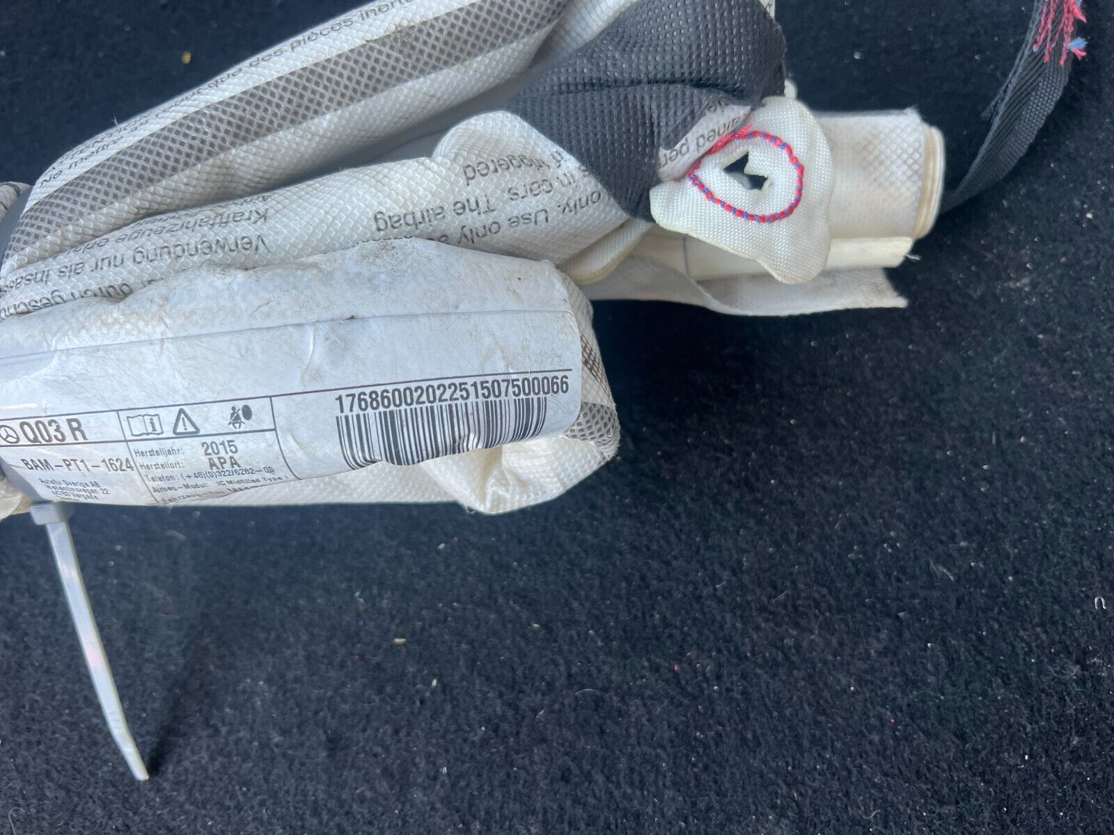 Mercedes A Class 2018 W176 OS Driver Side Curtain Abag A1768600202