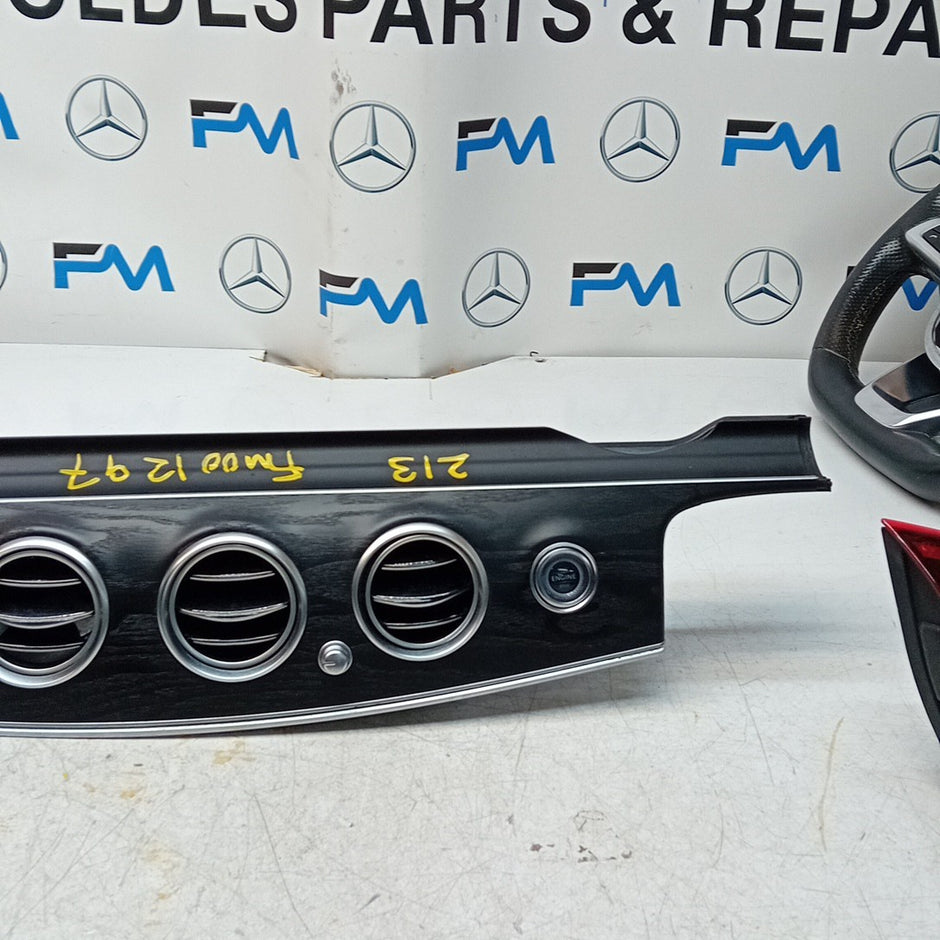 MERCEDES E-CLASS DASHBOARD TRIM PANEL+ 4 AIRVENT+ ENGINE START BUTTON FM001297
