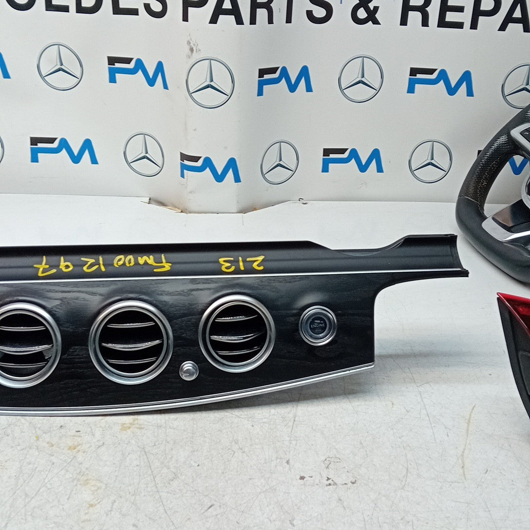 MERCEDES E-CLASS DASHBOARD TRIM PANEL+ 4 AIRVENT+ ENGINE START BUTTON FM001297