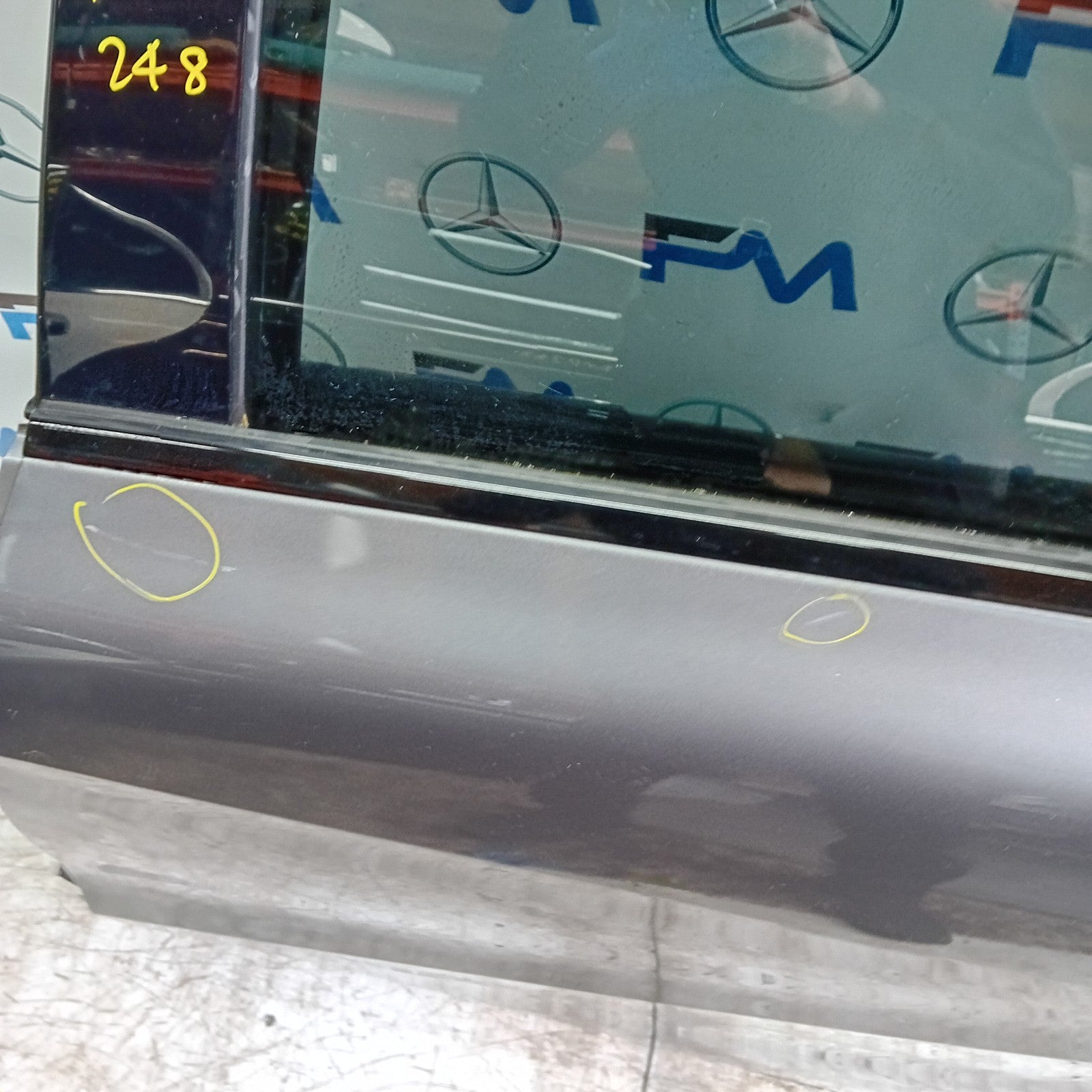 MERCEDES A-CLASS W176 PASSENGER REAR DOOR NSR GREY 2012-18 COMPLETE FMD248