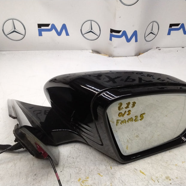 MERCEDES E-CLASS  W213 DRIVER SIDE WING MIRROR A2138100201 BLACK FMM25