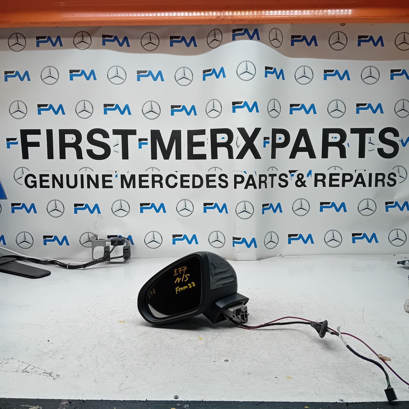 MERCEDES A-CLASS  W177 PASSENGER SIDE WING MIRROR A1778104304 GREY FMM33