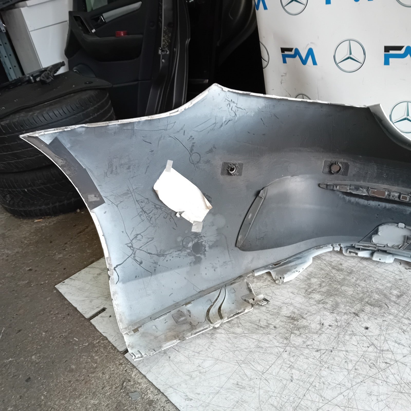 MERCEDES BENZ E-CLASS C238 COUPE REAR BUMPER WHITE 2014 FMX134