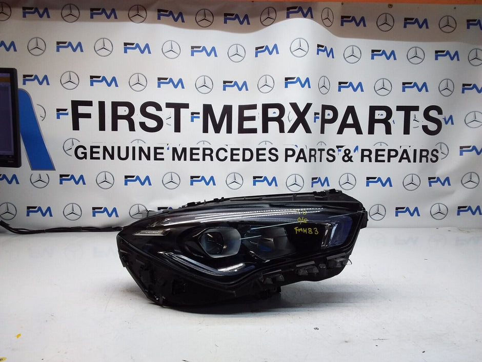 MERCEDES W118 CLA DRIVER O/S HEADLIGHT A1189068600 FMH83 LED HIGH PERFORM