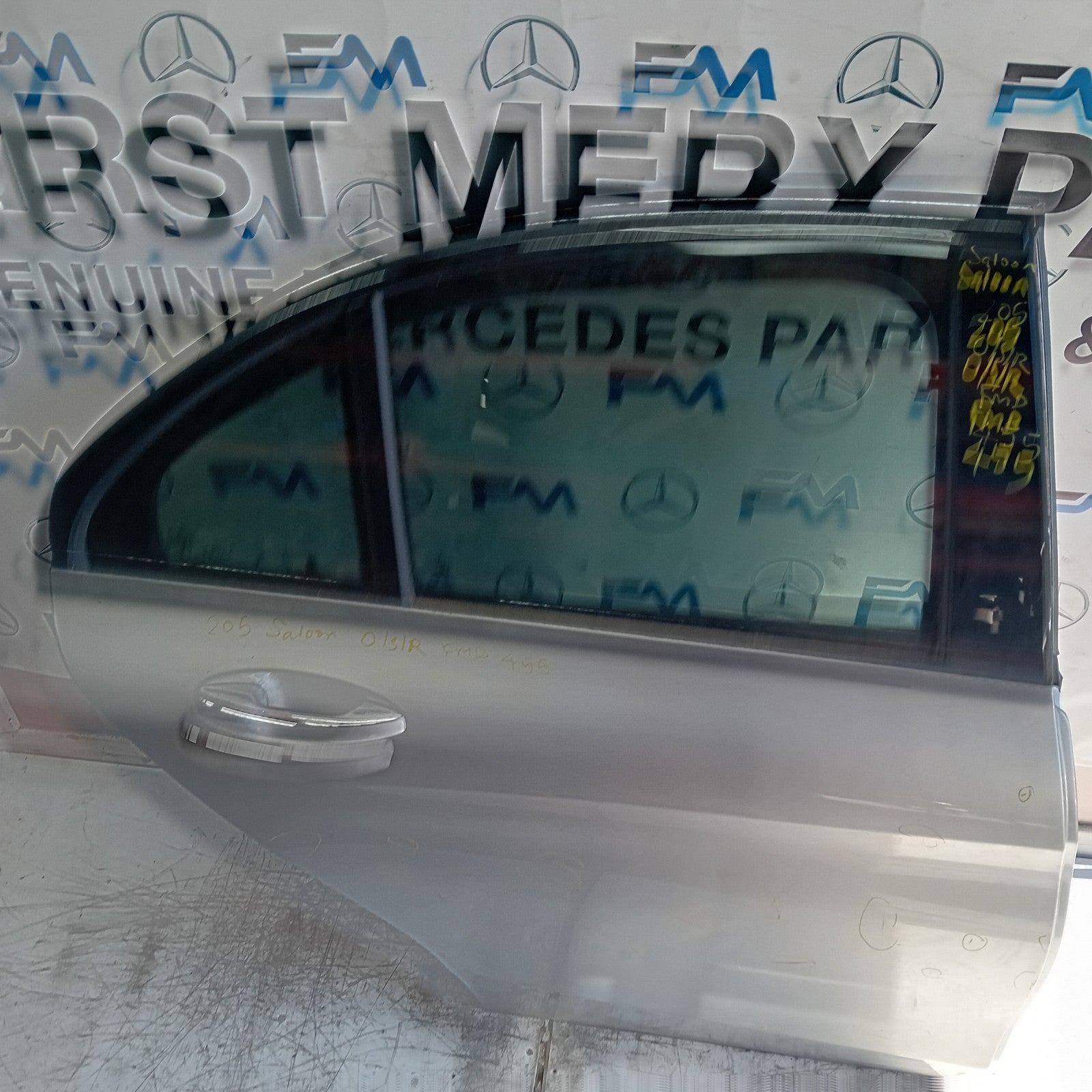 MERCEDES C-CLASS S205 SLN DRIVER REAR DOOR OSR SILVER 2014 ON COMPLETE FMD455