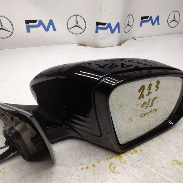 MERCEDES E-CLASS 2016 On W213 DRIVER SIDE WING MIRROR A2138102800 BLACK FMM14