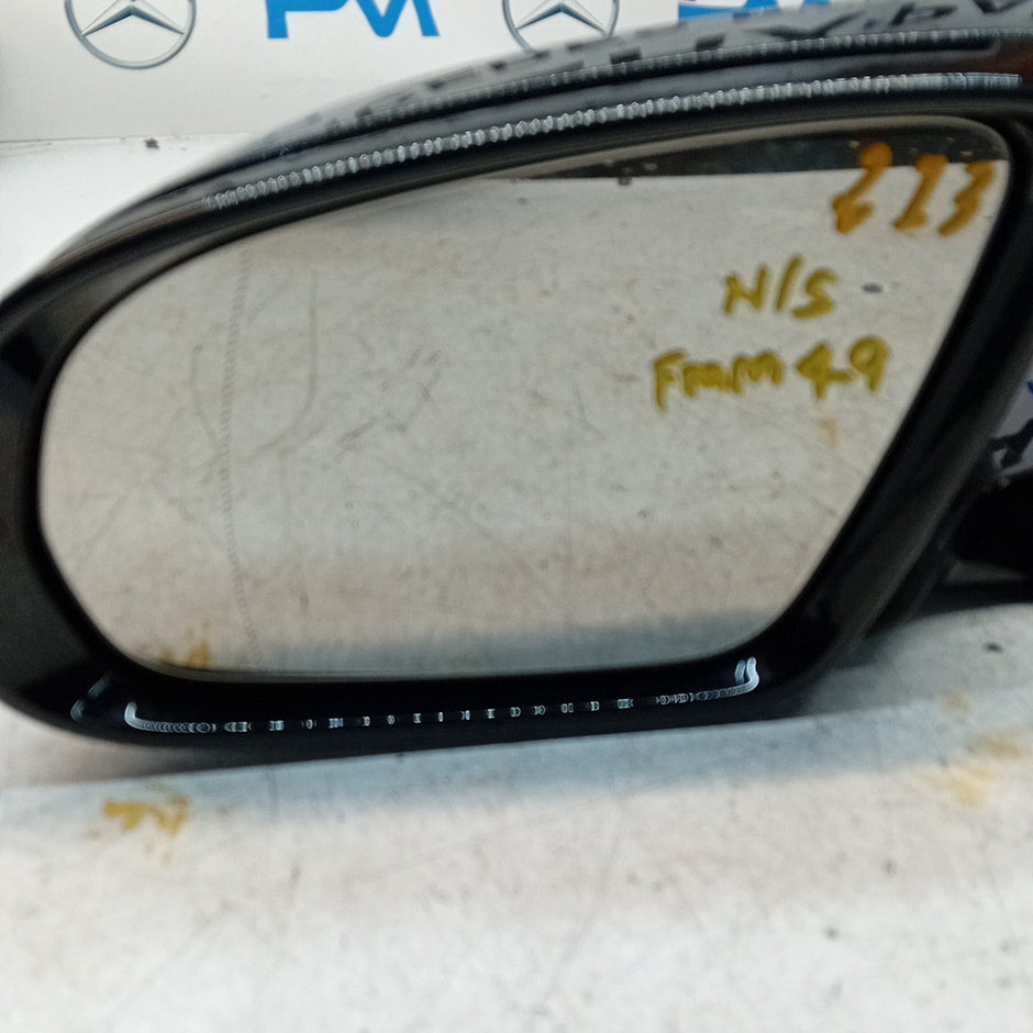 MERCEDES E-CLASS W213 PASSENGER SIDE WING MIRROR BLACK A2138102500 PL 2016 FMM49