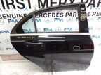 MERCEDES A-CLASS W176 DRIVER REAR DOOR OSR BLACK 2012-18 COMPLETE FMD351